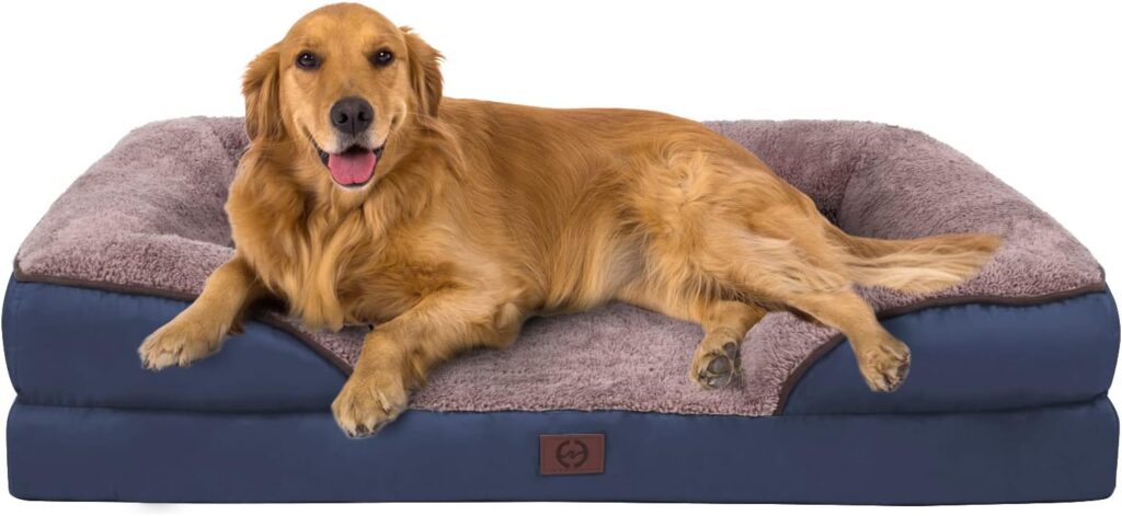 Orthopedic Dog Bed for Large Dogs up to 70/100lbs, Dog Sofa with Removable Washable Cover with Waterproof Lining Dog Beds